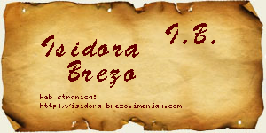 Isidora Brezo vizit kartica